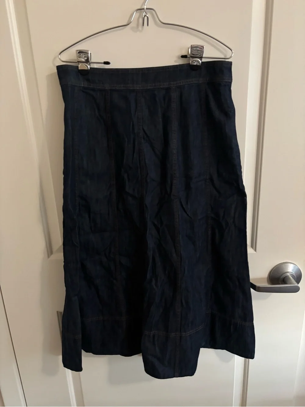 Talbots Denim Fit & Flare Skirt, NWT, Midi Length Skirt